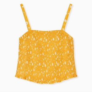 Torrid Smocked Floral Crop Top